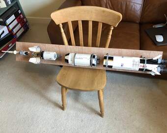 lego saturn v wall mount