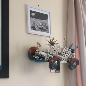 STL files to 3D Print Wall Mount to display Apollo Lunar Rover Vehicle (LRV) image 6