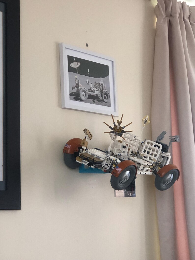 STL files to 3D Print Wall Mount to display Apollo Lunar Rover Vehicle (LRV) image 6