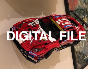 STL FILE for Wall Mount to display Ferrari 488