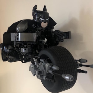 Bat-Pod Wall Mount. Lego Not Included.