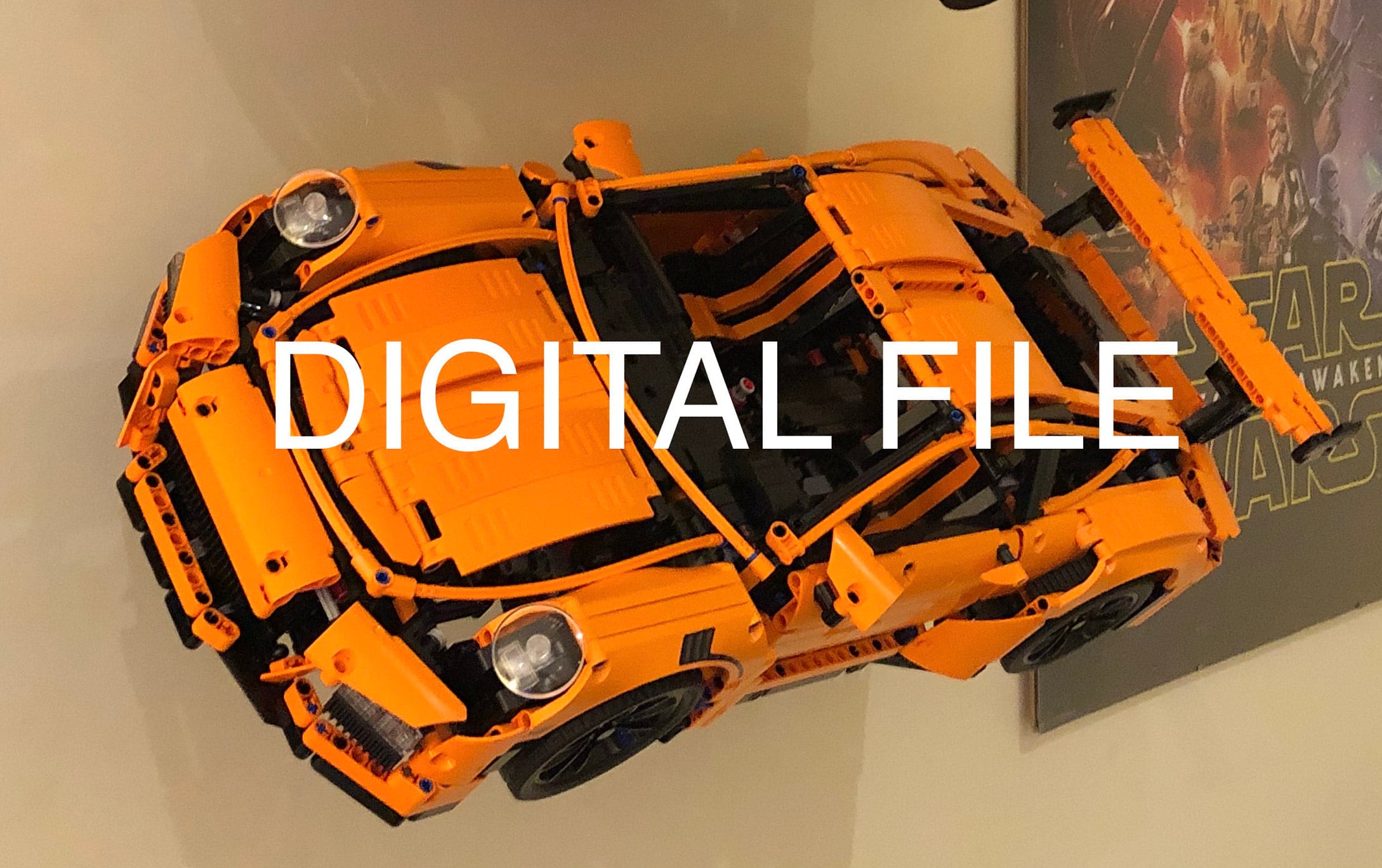 STL FILE for Wall Mount to Display Porsche 911 GT3 RS (42056) - Etsy