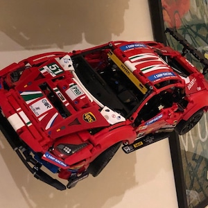 STL FILE pour support mural pour afficher Ferrari 488 image 3