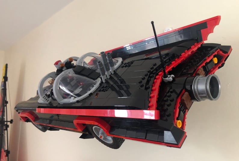 Wall Mount to display Lego Classic TV Series Batmobile (76328) image 2