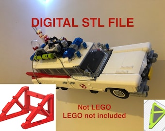 FILE STL per supporto a parete per visualizzare Ghostbusters Ecto-1