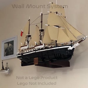Wall Mount to Display Lego Endurance ship (10335) and Lifeboat (40729)