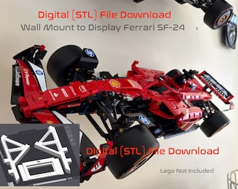 STL FILE for Wall Mount to display Ferrari SP24 F1 (44207)