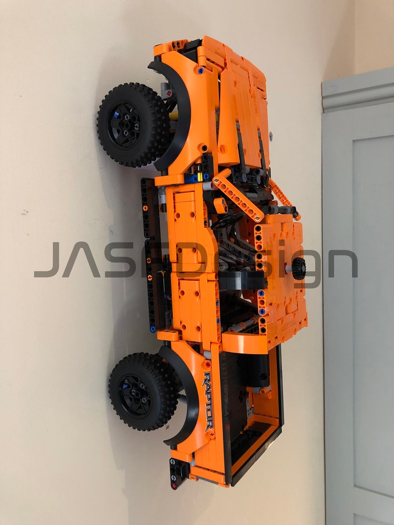 3D Printed Vertical Wall Mount for Technic Supercar Peugeot 24H, Chiron, Sian, 911 GT3, RSR, F1 McLaren, Ferrari Daytona, F488, image 10