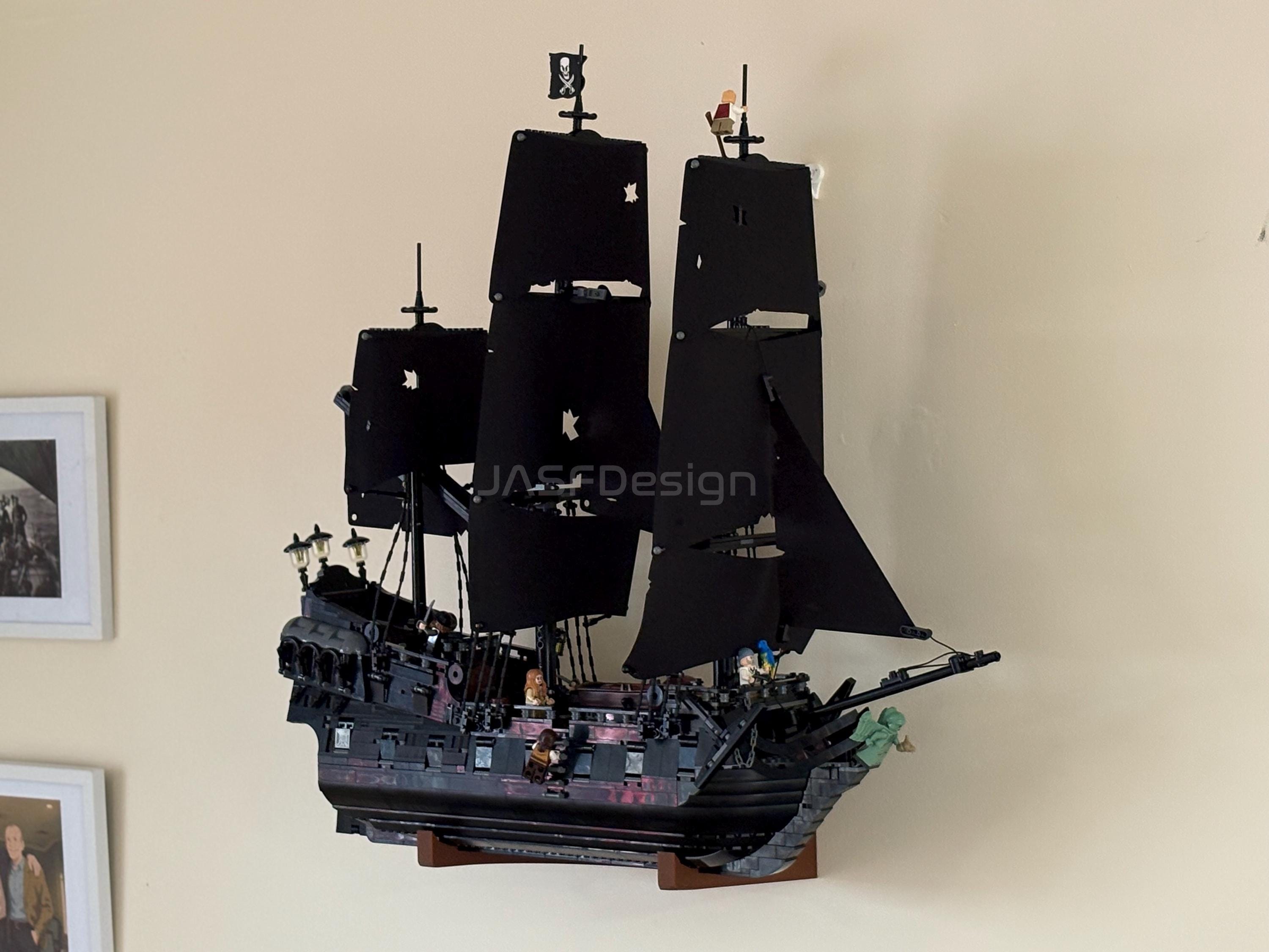 Wall Mount Lego Captain Jack Sparrow's Pirate Ship (10365) the