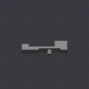 Puede incluir: Un juguete de balanc&iacute;n de pl&aacute;stico gris con una base redonda de pl&aacute;stico gris. El balanc&iacute;n tiene dos plataformas rectangulares.