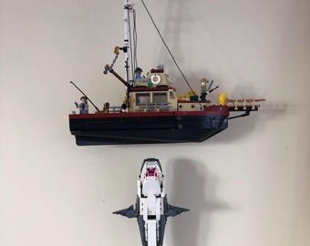 レゴ ジョーズ セット (21350) をディスプレイするための壁掛けキット