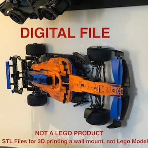 STL FILE for Flush Wall Mount to display McLaren F1 (42141)