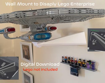 File STL per la stampa 3D Supporto da parete per esporre la USS Enterprise (10356)