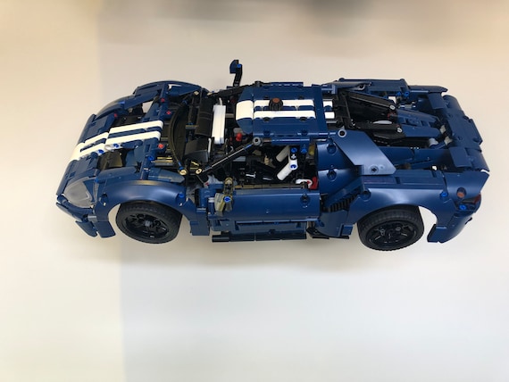 スチールラック 3D Printed Custom Wall Mount Hanger for Lego Technic 2022 Ford GT