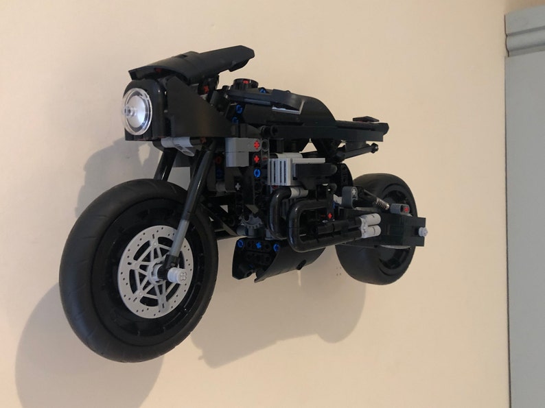 Bat Cycle. Wall Mount. Lego Not Included.