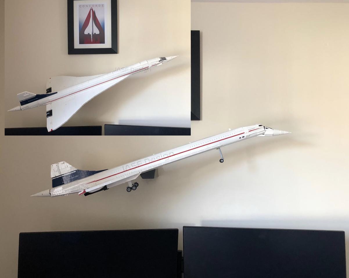 Wall Mounting Kit for displaying Concorde (10318) - Etsy 日本