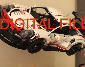 STL FILE for Wall Mount to display Porsche 911 RSR