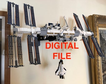 File STL per montaggio a parete per visualizzare la Stazione Spaziale Internazionale (ISS)