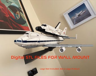 File STL per la stampa 3D del supporto a parete per esporre il velivolo Shuttle Carrier 747 (10360)