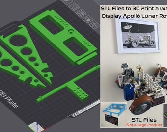 STL files to 3D Print Wall Mount to display Apollo Lunar Rover Vehicle (LRV)