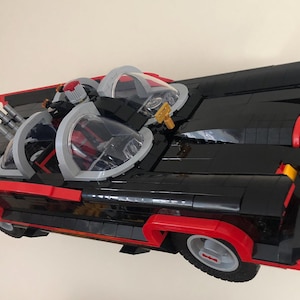 Classic 60's TV Batmobile. Wall Mount. Lego Not Included.