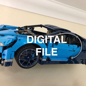 STL FILE for Wall Mount to display Bugatti Chiron (42083)