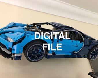 STL FILE for Wall Mount to display Bugatti Chiron (42083)
