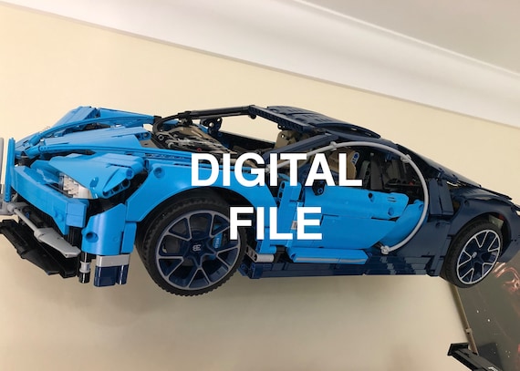 Fichier STL Support mural 2 en 1 pour LEGO Technic Bugatti Chiron