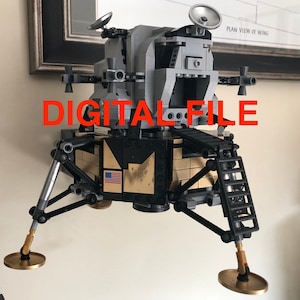 Suporte de parede para exibir o Apollo Lunar Lander