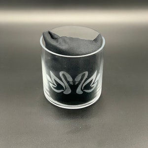 Swan Engraved Candle Holder