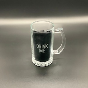 Drink Me Engraved Beer Mug