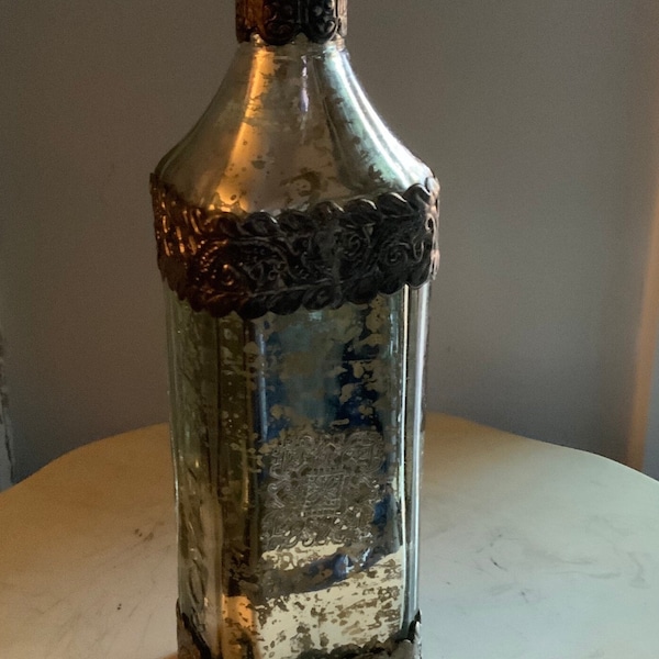 Mercury Glass Vase Etsy