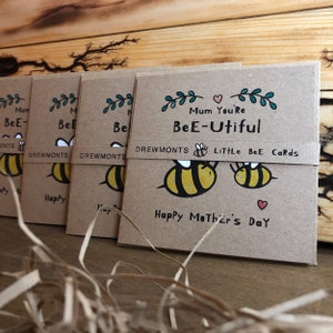 Mother's Day  Mother's Day Card  Bee Card  Recycled image 3