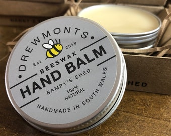 Beeswax Hand Balm | Natural Hand Balms | Natural Skin Care | Cruelty Free | 100% Natural | Handmade Natural Skin Care | Bampy's Shed
