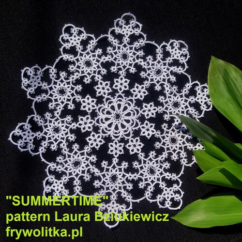 Shuttle Tatting Pattern Napkin amanda by Laura Etsy