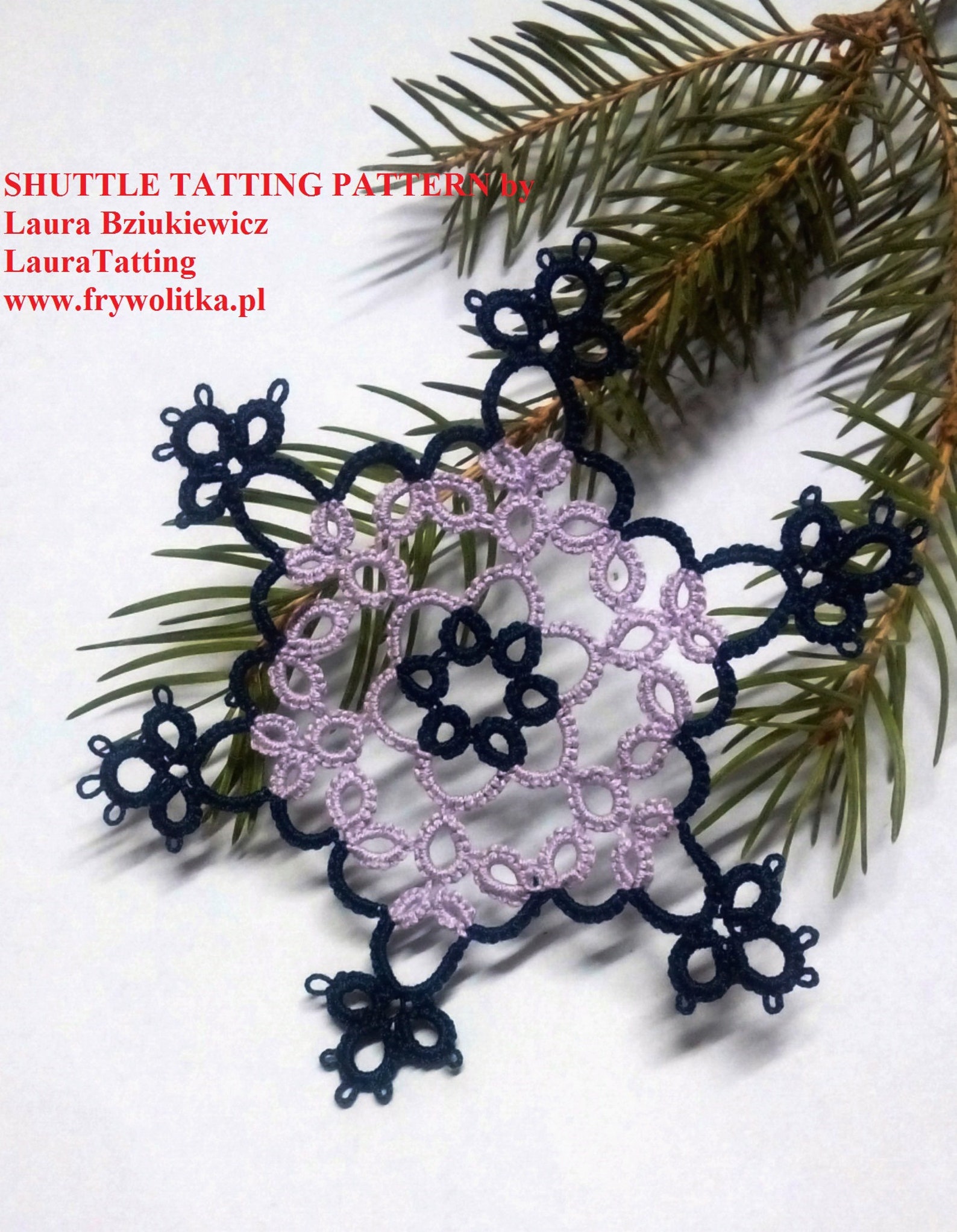 Shuttle Tatting Pattern 2 Snowflakes honorata I Etsy India