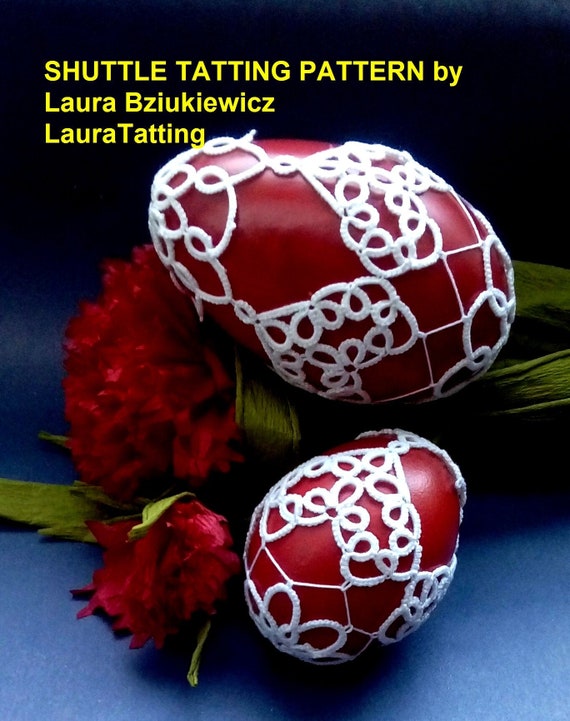 Shuttle Tatting Muster Fur Osterei In Zwei Versionen Etsy