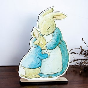 Set of 7 Peter Rabbit & Friends Figures | Wooden Peter Rabbit ...