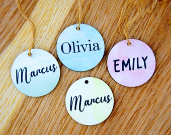 Family Gift Tags | Monogrammed Gift Tags | Bridesmaids Tags | Personalized Name Labels | Custom Name Gift Tags | Wedding Party Gift Tags