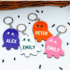Halloween-Korb | Süßes oder Saures Tasche Namensschild | Halloween Tags | Halloween-Tasche | Gespenst Anhänger | Halloween Eimer