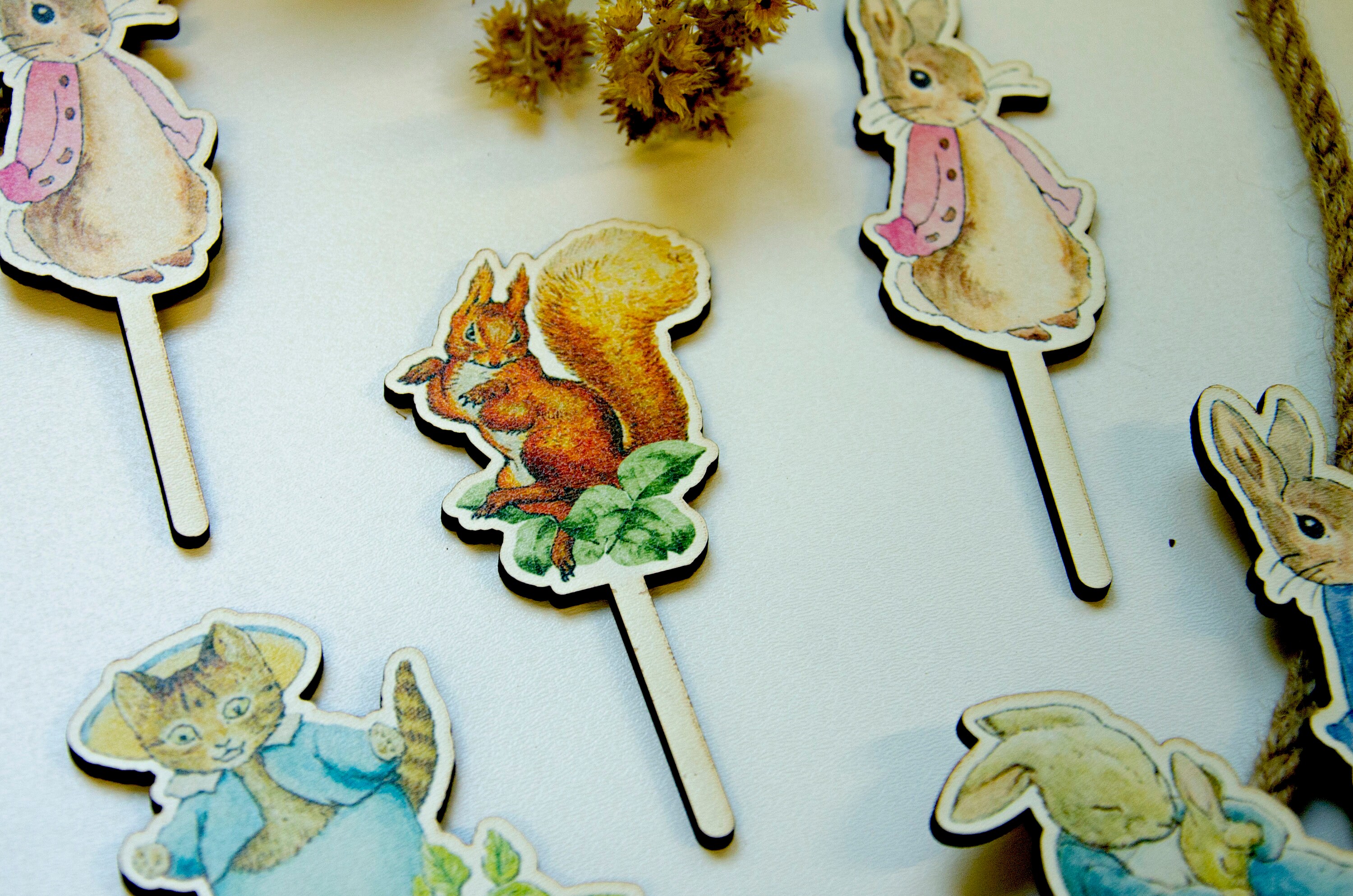 Mini Cake Toppers Peter Rabbit and Friends | Party Supplies for Peter ...