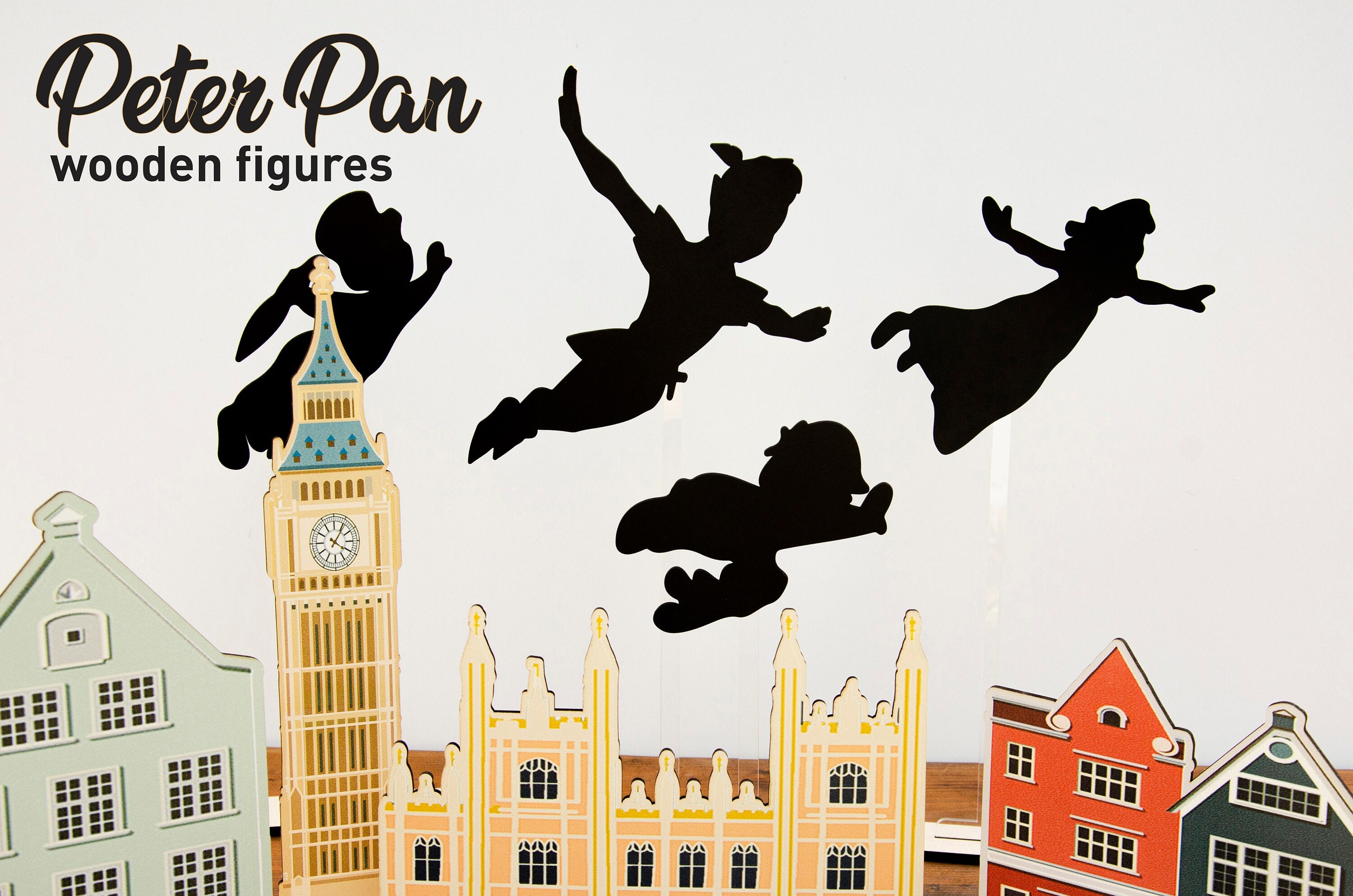 Peter Pan wooden decorations | Peter Pan centerpieces | Peter Pan Birthday