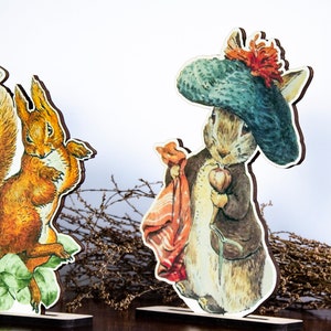 Set of 7 Peter Rabbit & Friends Figures | Wooden Peter Rabbit ...