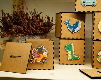 Wooden Coin Bank for Kids | Laser Cut Money Box