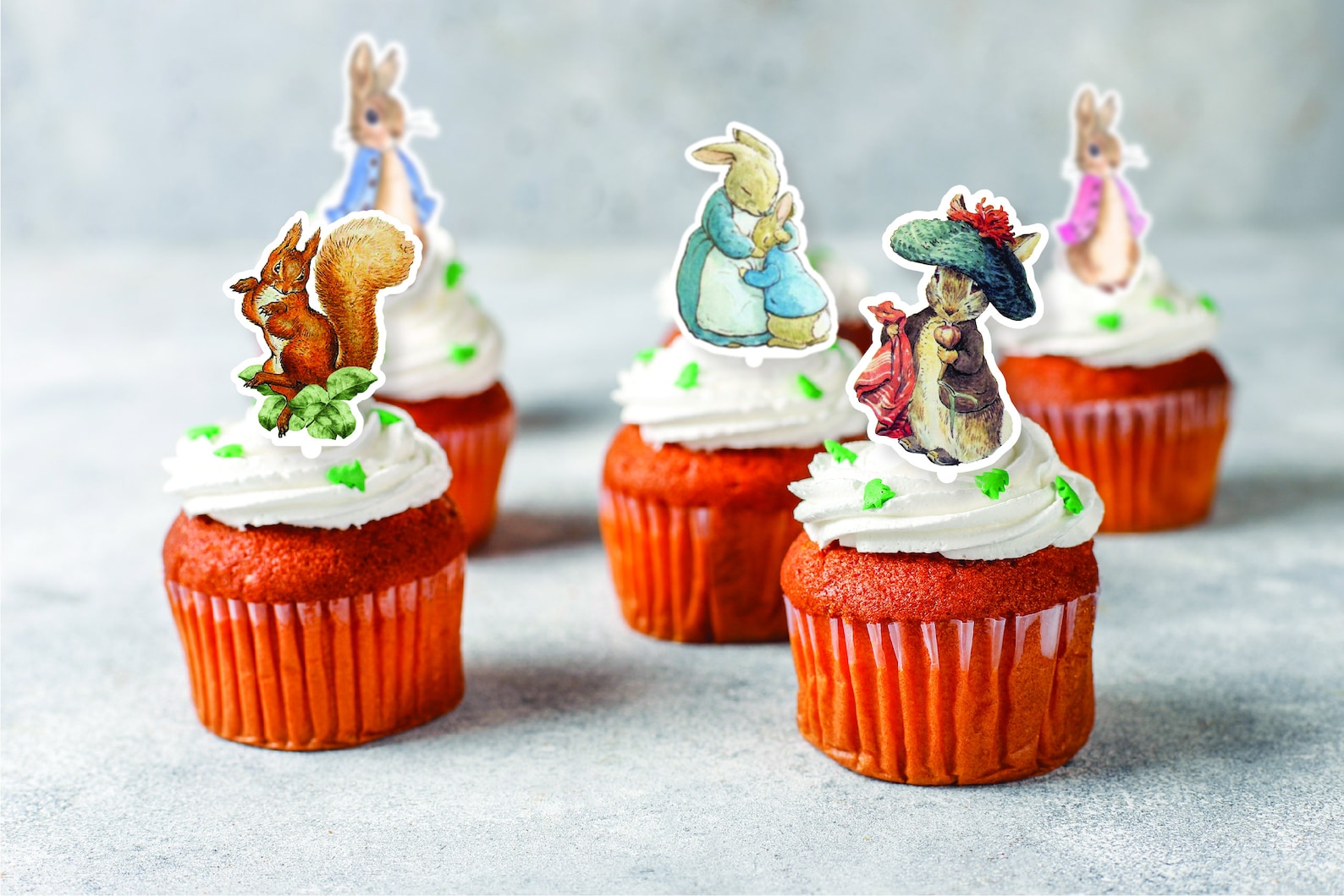 Mini Cake Toppers Peter Rabbit and Friends | Party Supplies for Peter ...