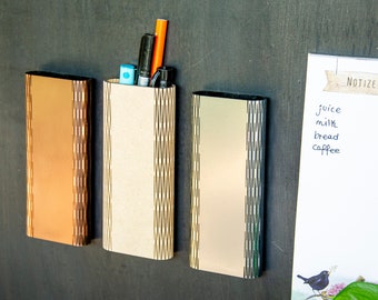 Magnetic Pen Holder | Kitchen Grocery Organization | Unique Fridge Pencil Organizer