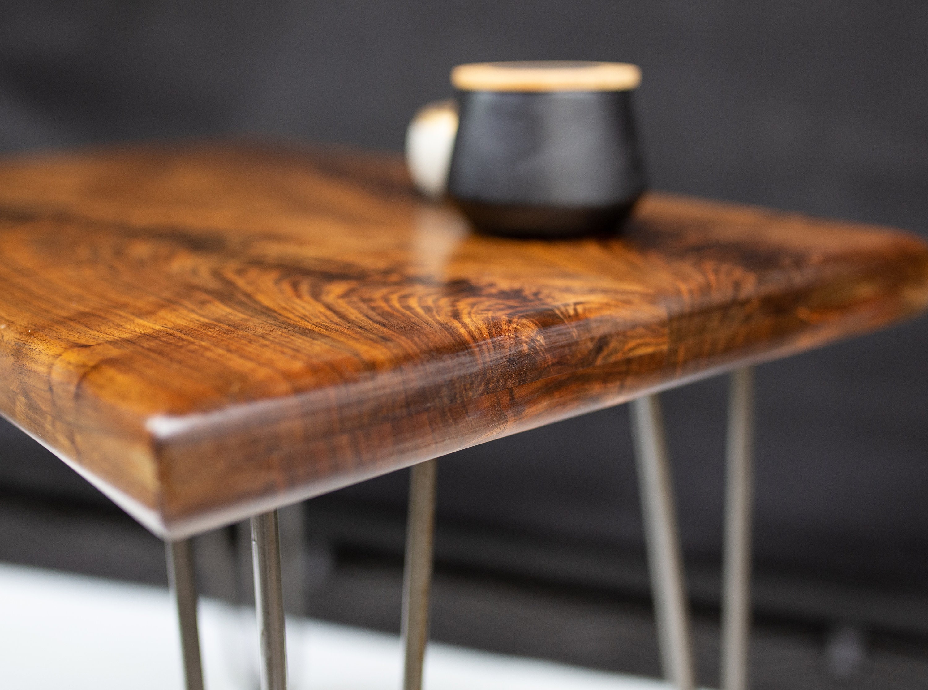 Walnut End Table Etsy
