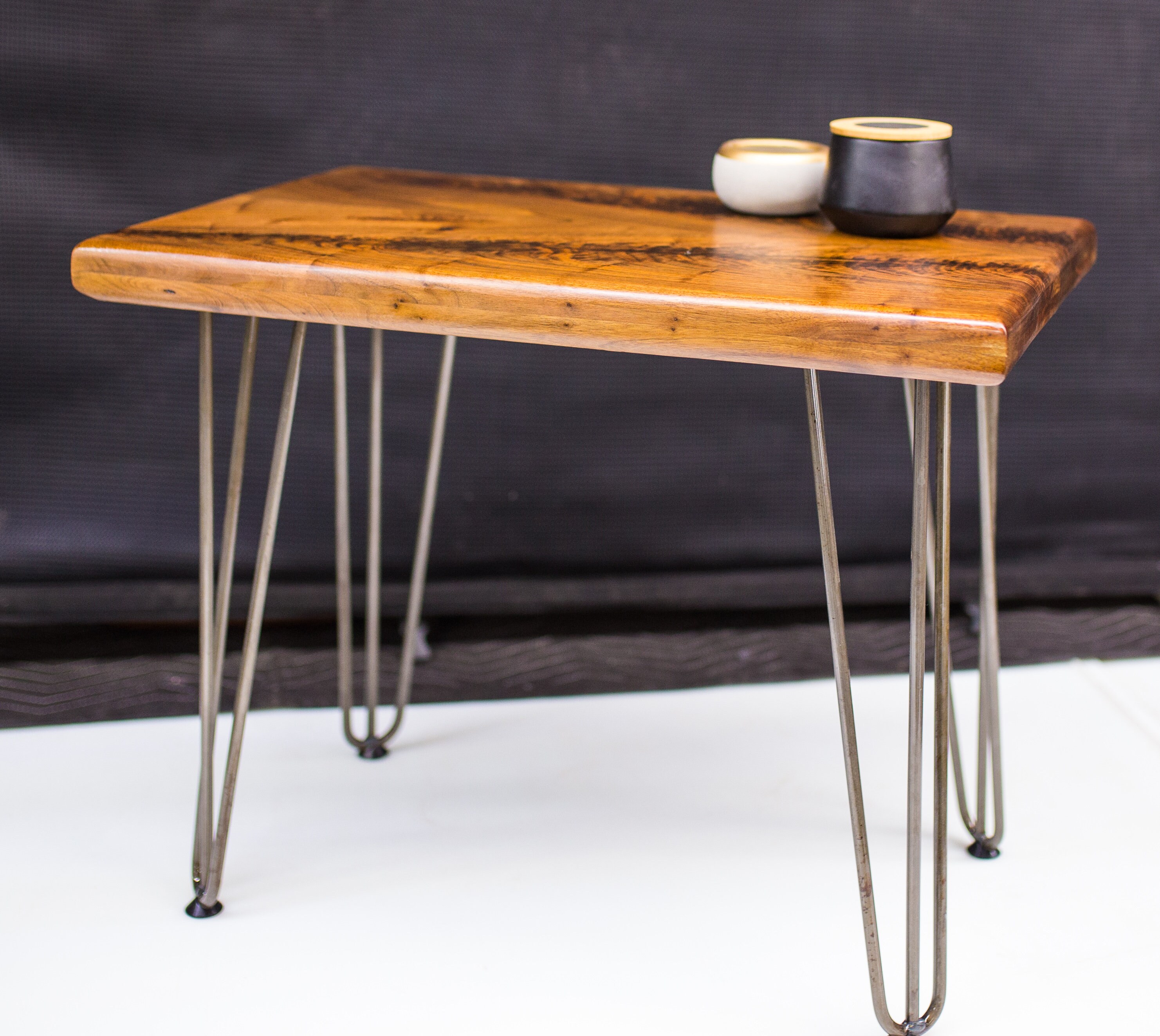 Walnut End Table Etsy