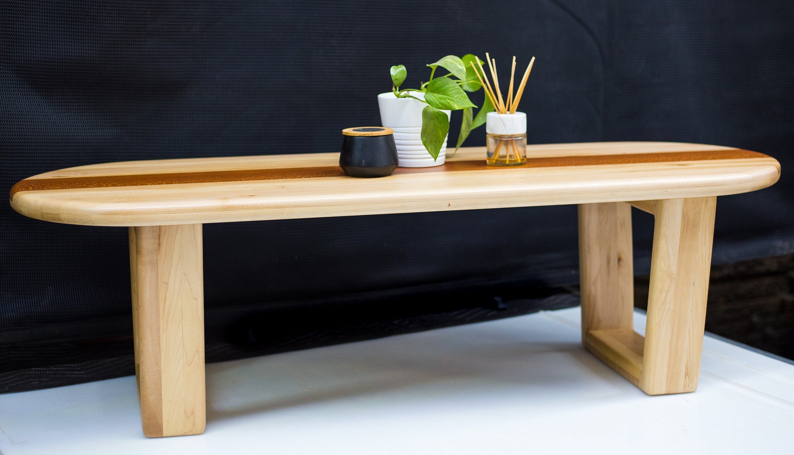 Retro Wooden Coffee Table Etsy