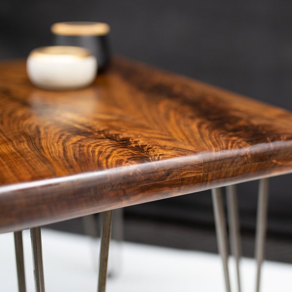 Walnut End Table Etsy